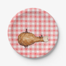 Fried Chicken Papieren Bordje