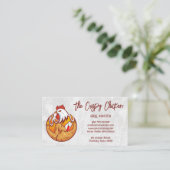 Fried Chicken Restaurant Logo Visitekaartje (Staand voorkant)