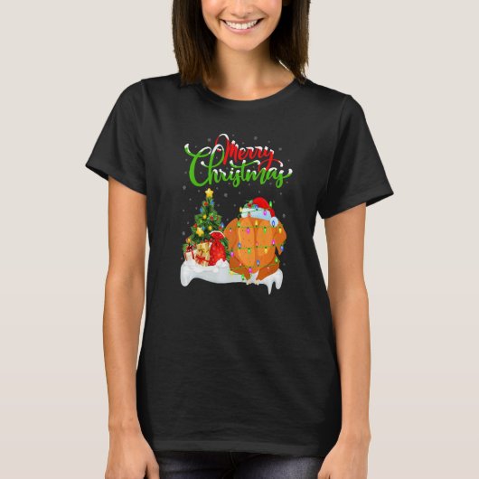 Fried Chicken  Xmas Decorations Fried Chicken Chri T-shirt (Voorkant)