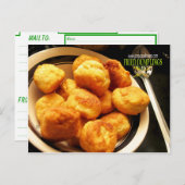 Fried Dumplings Johnny Cake Briefkaart (Voorkant / Achterkant)