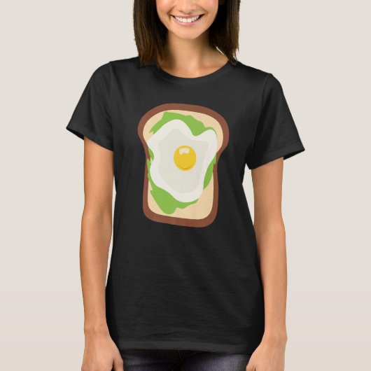 Fried Egg Avocado T-shirt (Voorkant)