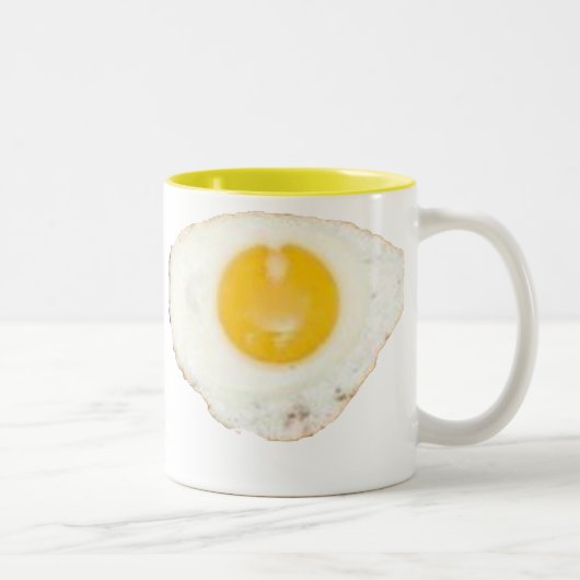 Fried Egg Cup Tweekleurige Koffiemok (Rechts)