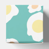 Fried Egg First Birthday Dank je vierkant Bedankdoosjes (Bovenkant)