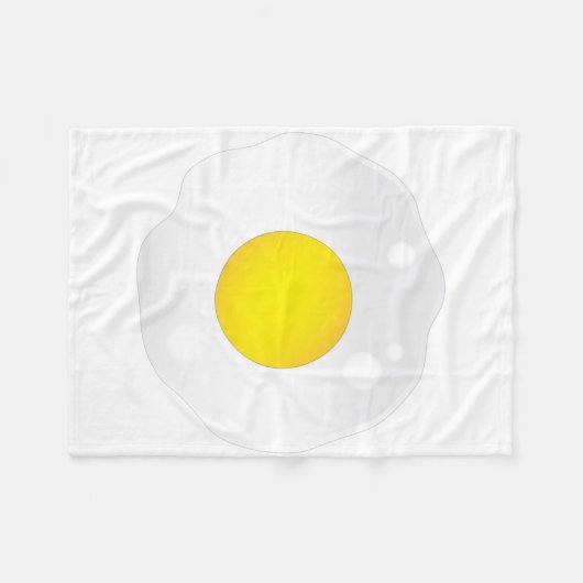Fried Egg Fleece Deken (Voorkant (Horizontaal))