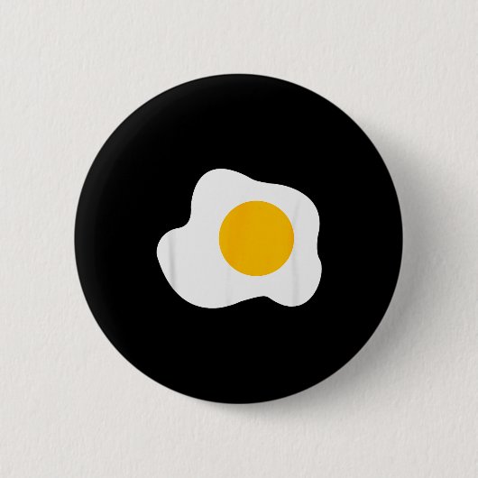 Fried Egg Graphic Funny Breakfast Eggs Lover Ronde Button 5,7 Cm (Voorkant)