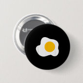 Fried Egg Graphic Funny Breakfast Eggs Lover Ronde Button 5,7 Cm (Voorkant /achterkant)