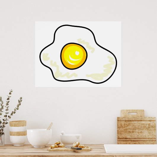 Fried Egg Poster (Keuken)