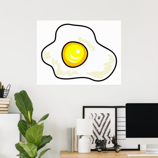 Fried Egg Poster (Thuiskantoor)