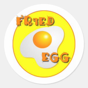 Fried Egg Ronde Sticker