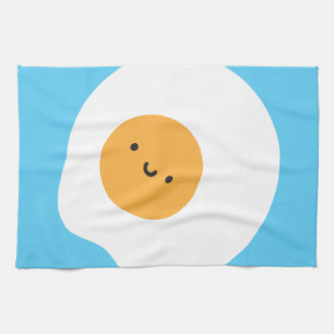 Fried Egg Tea Towel Theedoek