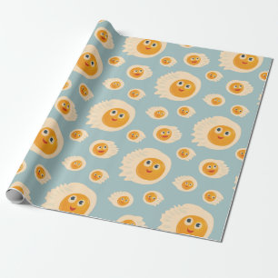 Fried Eggs Pattern Cute Food Cadeaupapier