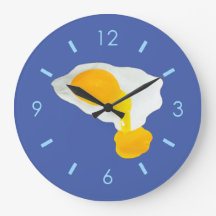 'Fried Eggs' Wandklok