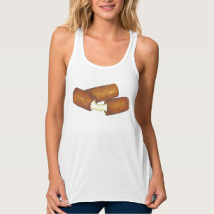 Fried Mozzarella Cheese Sticks Junk Food Foodie Tanktop