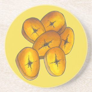 Fried Plantains Cooking Bananas Caribbean Zandsteen Onderzetter