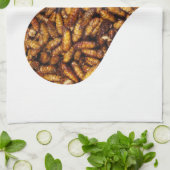 Fried Silk Worms Heart Theedoek (Gevouwen)