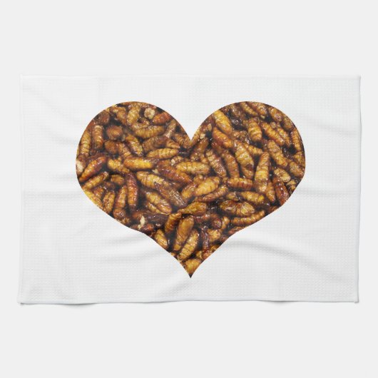 Fried Silk Worms Heart Theedoek (Horizontaal)