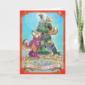 Frieda coupe la queue la carte de Noël - Frieda et