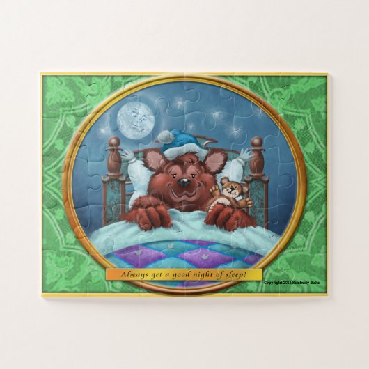 Frieda et le grand puzzle d'ours Brown (Horizontal)