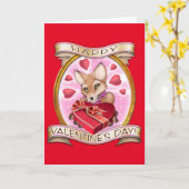 Frieda Tails-Valentijnsdag Kaart (Gele Bloem)