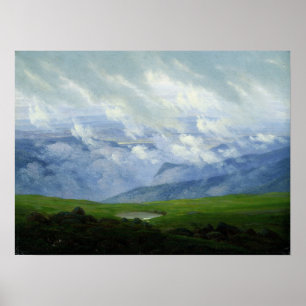 Friedrich - Drifting Clouds Poster