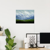 Friedrich - Drifting Clouds Poster (Thuiskantoor)