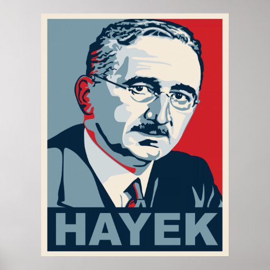 Friedrich Hayek Poster (Voorkant)