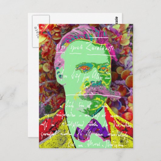 Friedrich Nietzche German Philosopher existential Briefkaart (Voorkant / Achterkant)