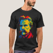 Friedrich Nietzsche Philosopher T-shirt (Voorkant)