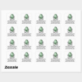 Friedrich Nietzsche Vierkante Sticker (Vel)