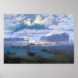Friedrich - Noordzee in het maanlicht Poster