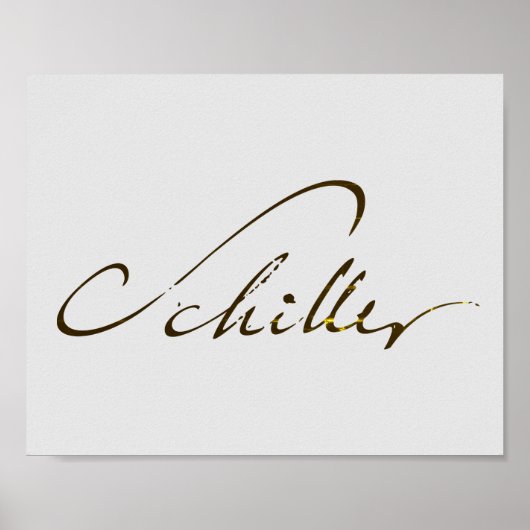 Friedrich Schiller Signature Poster (Voorkant)