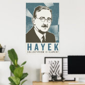 Friedrich von Hayek Print (Thuiskantoor)