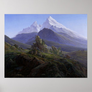 Friedrich - Watzmann (-25) 1824 Poster