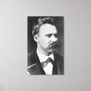Friedrich Wilhelm Nietzsche (1844-1900) 1873 (b/w) Canvas Afdruk
