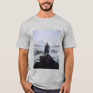 Friedrichs Wandelaar boven de zee van nevel T-shirt