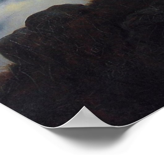 Friedrich's Wanderer boven het Zee Fog Poster (Hoek)