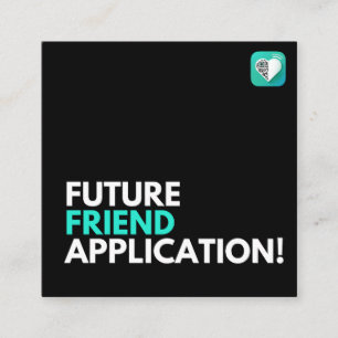 Friend Application Future Vierkante Visitekaartje
