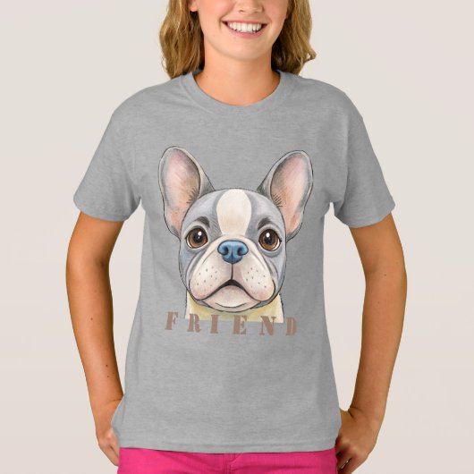 Friend Bulldog T-shirt (Voorkant)