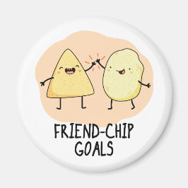 Friend-Chip Goals Funny Food Chip Pun Magneet