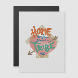 Friend Family thin magnet Magnetische Uitnodiging