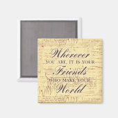 Friend Inderdaad Magnet Magneet (Voorkant / Achterkant)