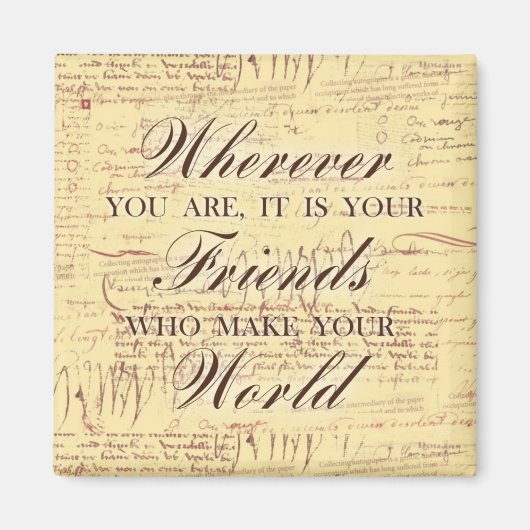 Friend Inderdaad Magnet Magneet (Voorkant)