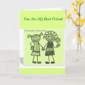 Friend Kaart (Gele Bloem)