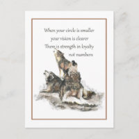Friend Loyalty Wisdom Wolf Pack Quote