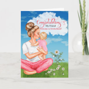 Friend New Baby feliciteert eerste Baby Kaart