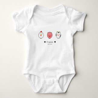 Friend Not Food - Vegan Baby Romper