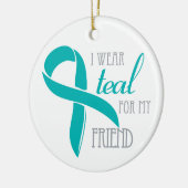 Friend - Ovarian Cancer Ornament (Links)