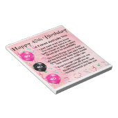 Friend Poem - 40e verjaardag Notitieblok (Schuin)