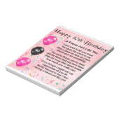 Friend Poem - 40e verjaardag Notitieblok (Gedraaid)