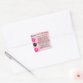 Friend Poem - 40e verjaardag Vierkante Sticker (Envelop)